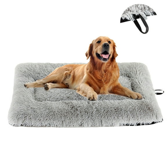 Comfortable Soft Kennel Pad, Vacuum Packed Fluffy Washable Large Dog Bed, Perfect for Medium-Sized Dogs, Machine Washable Crate Pad Mat with Thick Filling