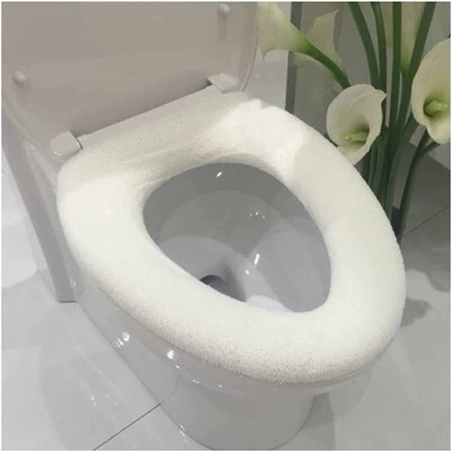 Comfortable Soft Multicolor Bathroom Toilet Set Thickening Washable Toilet Seats Cover Toilet ...