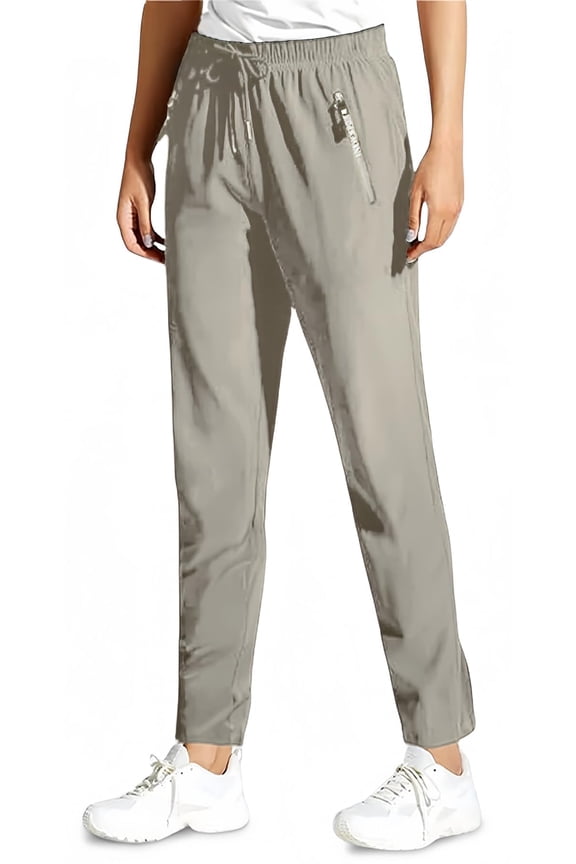 Comfortable StretchActive Pants for Women, 360° Flex Casual Trousers, Elastic Waist & Quick-Dry