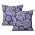 thumbnail image 1 of Comfortable and Stylish Navy Blue Grey Boho Throw Pillow Covers, 20x20inch, Vintage Bohemian Design for Cozy Farmhouse Decor - Perfect for Bedroom, Couch, Sofa, Porch - Set of 2, 1 of 1