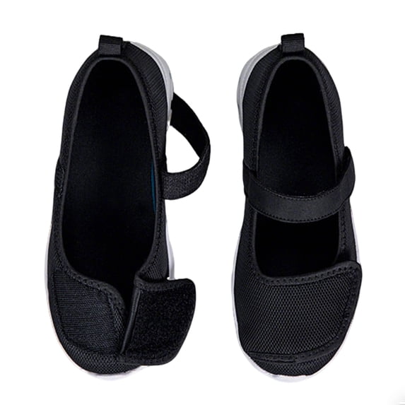 Comfortable Summer Mesh Sandals for Elderly Women with Wide Feet, Extra Wide Toe Box Swollen Feet Support Breathable Orthopedic Walking Shoes Sandalias Ancha Mujer