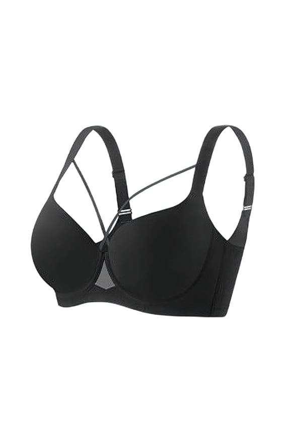 Comfortable Supportive Bustier For Women Flexible Underwire Cut Out Strappy Bra