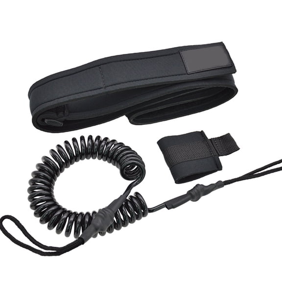 Comfortable Surfboard Leash Surfings Safety Waist Rope Straight SurfBoard Leashes TPU Coiled Spring Waist Safety Rope