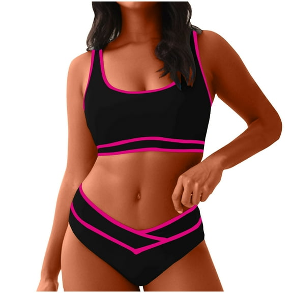 Comfortable Swimsuits for Women Funny Two Piece Swimsuits for Women Cute Bikinis for Women 2 Piece High Waisted Swimsuit Plus Size Swimsuit for Women Clearance