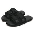 thumbnail image 1 of Comfortable Unisex Couples Walk Sandals Summer Lightweight Beach Slip on Slides Sporty Double Buckle Pillow Slippers, 1 of 8