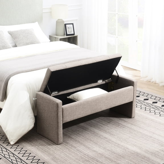 Comfortable Vanity Stool / With Internal Storage / Supports Well
