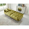 thumbnail image 1 of Comfortable Velvet Sleeper Sofa Bed by Legend Furniture Green, 1 of 5