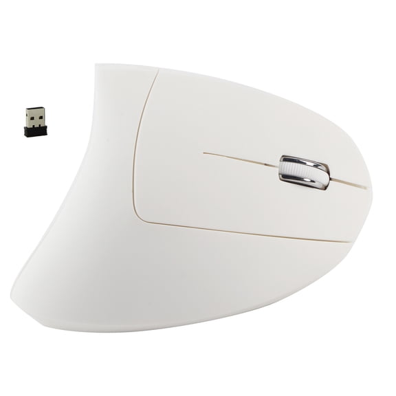 Comfortable Vertical Optical Mouse, 2.4GHz Wireless, Adjustable DPI,  Smooth Tracking For PC Use