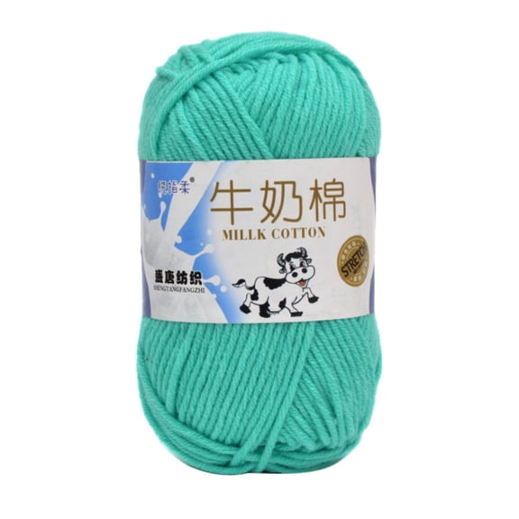 Comfortable and Warm Yarn Fine Yarn Wool Ease Colorful and Quick Yarn Soft Yarn for Crocheting Thick Yarn Warm and Soft Yarn Beginner Yarn Five Strand Milk Cotton Yarn Blue (1Pcs)