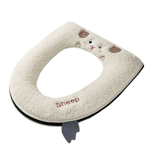 Comfortable Waterproof Toilet Seat Cover with Easy Installation, Hygienic Design, Self-Cleaning Feature, Durable Material for Bathroom Decor and Household Use