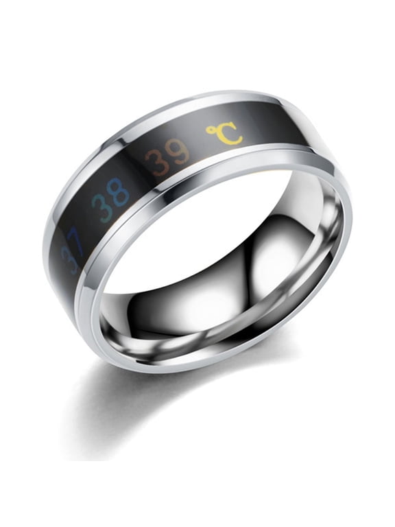 Comfortable Wear Rings with Accurate Temperature Sensing Technology Comfortable Wear Finger Accessory Couple Jewelry
