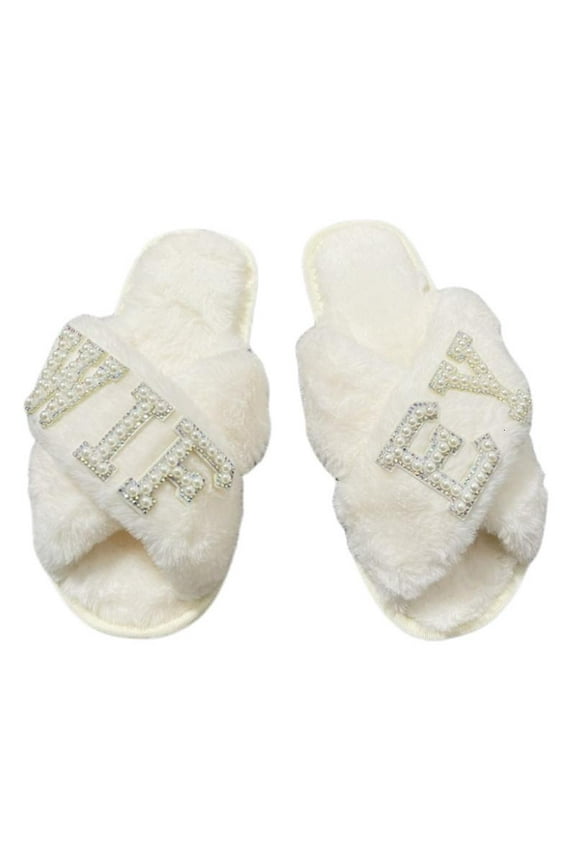 Comfortable Wedding Slippers for Newlyweds Relax Footwear for Special Occasion