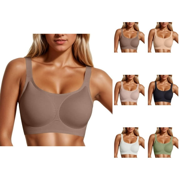 Comfortable Wireless Supportive Bra With Wide Straps And Full Coverage For Women For Everyday Wear And Large Cup Sizes Women Bras No Underwire