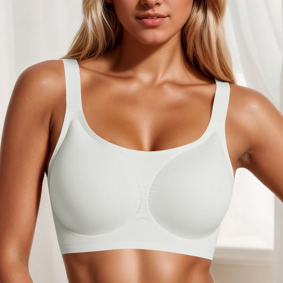 Comfortable Wireless Supportive Bra With Wide Straps And Full Coverage For Women For Everyday Wear And Large Cup Sizes