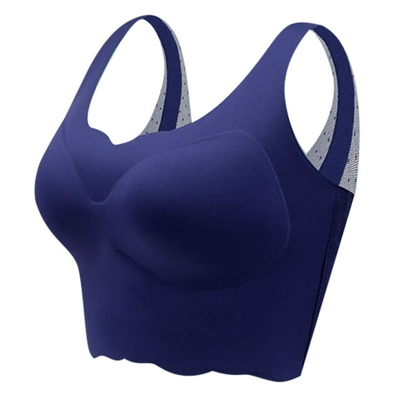 Comfortable Women's Bra Women Ultra Thin Ice Silk Plus Size Seamless Wireless Sports With Removable Pads XXXL