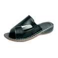 thumbnail image 1 of Comfortable Women's Walking Sandals, Arch Support Slides for Plantar Fasciitis Flat Feet, Casual Adjustable Strap Sandals for Orthopedic Black 9, 1 of 4