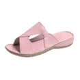 thumbnail image 1 of Comfortable Women's Walking Sandals, Arch Support Slides for Plantar Fasciitis Flat Feet, Casual Adjustable Strap Sandals for Orthopedic Pink 7, 1 of 4