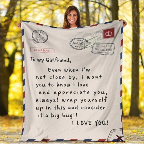 Comfortable Wrap Blanket Perfect Letter Blanket A Gift For Family Friends Lovers Polyester Blanket,F,Polyester