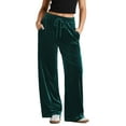 thumbnail image 1 of Comfortable and Chic Activewear: Women's Solid Wide Leg Pants, 1 of 12