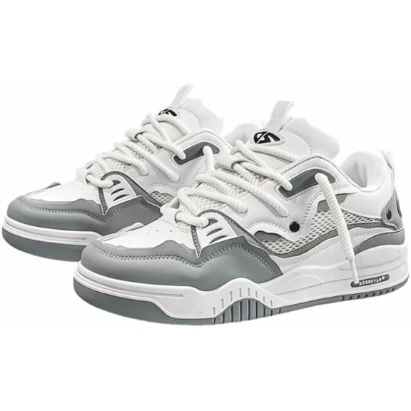 Comfortable and Fashionable Thick-Soled Shoes, Breathable Casual Sports Skateboard Shoes, Four-Season Men's lace-up Sports Shoes