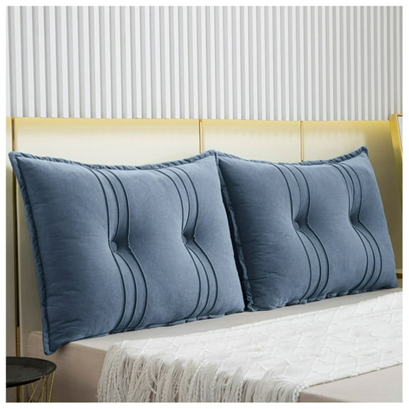 Comfortable and soft back cushion for headboard, lumbar support cushion for bed, backrest cushion with removable, washable cover