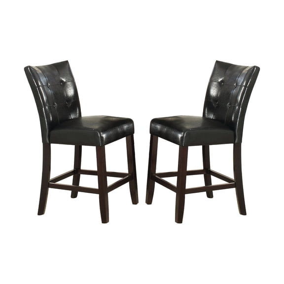 Comfortable for All - day Sitting / Dining Room Ambiance / 2 Black Chairs