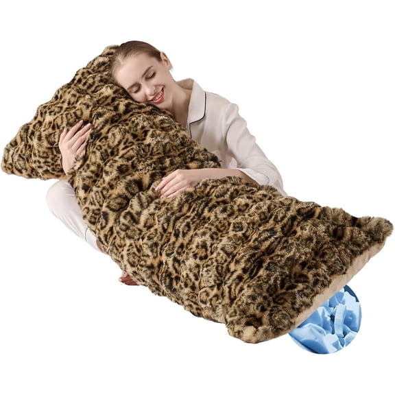 Comfortable plush fluffy body pillow, adult full body pillow, large throw pillow, side sleeping and sofa pillow