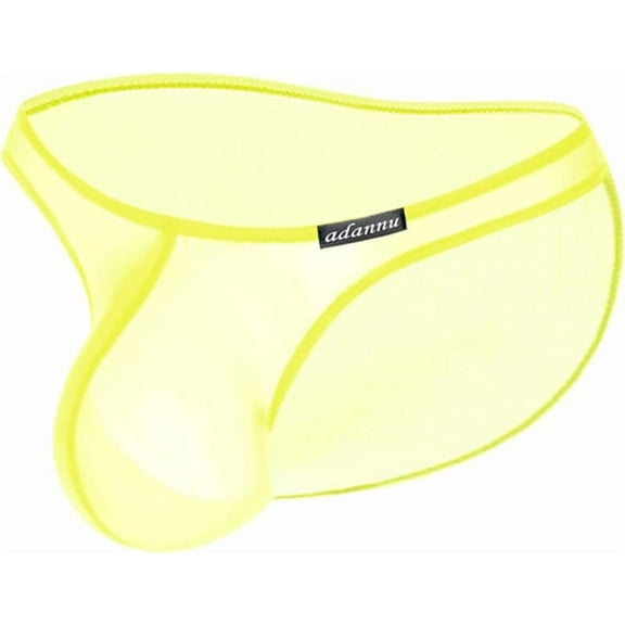 Comfortable transparent men's mesh underwear-non-inductive label anti-pinch hip design