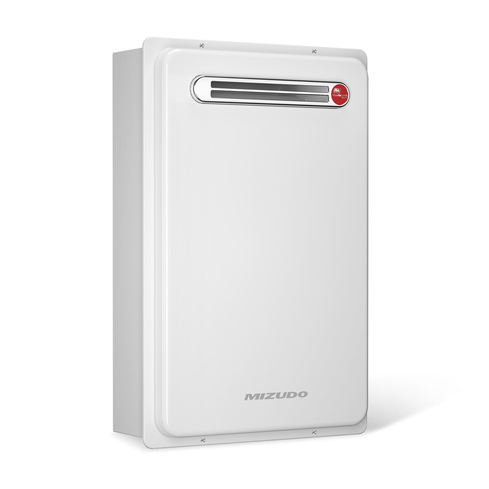 Mizudo White Outdoor Natural Gas Tankless Water Heater