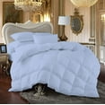 thumbnail image 1 of Comforter - 100% Egyptian Cotton 800 Thread-Count 400 GSM Fiber Fill Duvet Insert Comforter, 3-Piece (1pc Comforter & 2pc Pillow Shams) - Oversized Super King Size (120" x 98") Inch, Light Blue Solid, 1 of 5