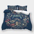 thumbnail image 1 of Comforter Cover Set Game Handle Printed Bedding Set Boys Men Hot Sale Bedspreads Bed Set,Full (80"x90"), 1 of 5
