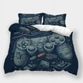 thumbnail image 1 of Comforter Cover Set Game Handle Printed Bedspreads Boys Men Modern Bedroom Decor Bed Gift,California King (98"x104"), 1 of 5
