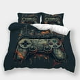 thumbnail image 1 of Comforter Cover Set Gamepad Skull Printed Bedspreads Kids Adult High Quality Home Textiles,King (90"x104"), 1 of 5