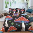 Comforter Cover Set Unique Design Mushroom Pattern Bedroom Decor