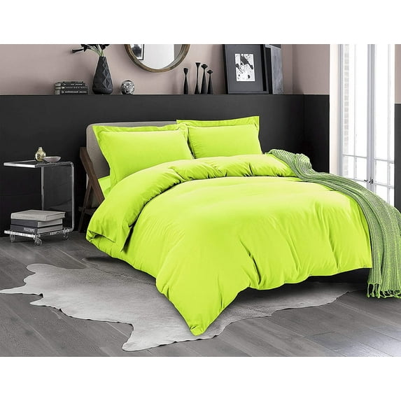 Comforter Cover with Button Closure and 2 Pillow Shams