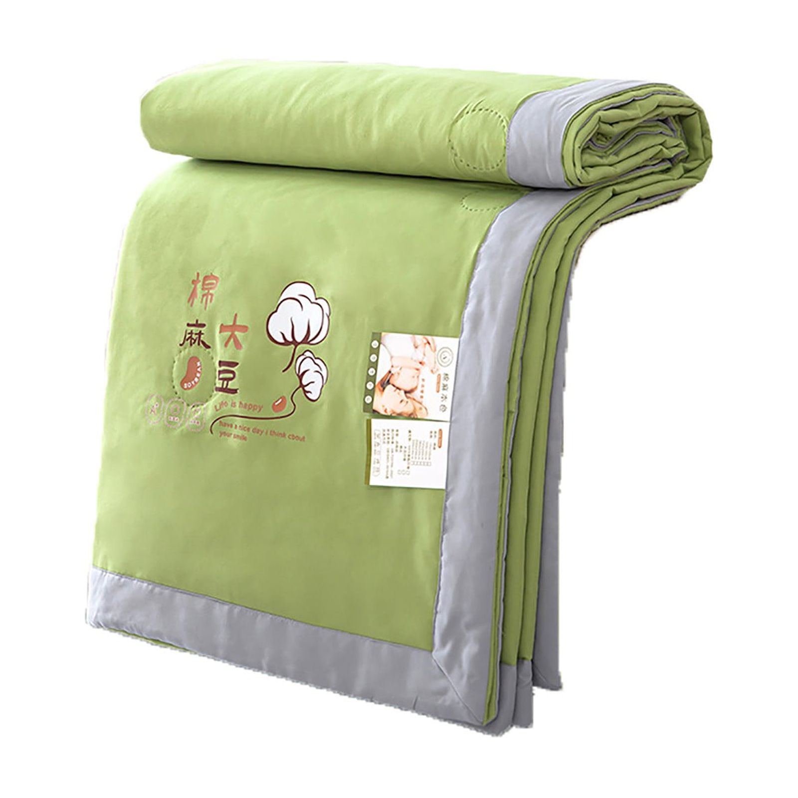 Cooling Blanket King Size For Hot Sleepers - Absorbs Body Heat, Lightweight & Machine Washable - Aqua Blue 106x90