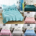 thumbnail image 1 of Comforter,Quilts For Queen Bed Cozy Washed Air Conditioner Quilt Lightweight Cotton Quilt – Comfortable & Simple Summer Cool Thin Quilt Bedding For Home Dormitory Solid Color 39x59 in, 1 of 7