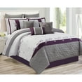 thumbnail image 1 of Comforter Set 7PC Queen Adina Plum, 1 of 3