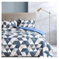thumbnail image 1 of Comforter Set, Down Alternative Ultra Soft Microfiber, 2 Pieces with 1 Comforter and 1 Pillow Sham, Oeko Tex Comforter for and XL Bed, Blue Pattern Comforter, 1 of 6