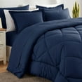 thumbnail image 1 of Comforter Set - Bed in a Bag Queen Size 3 Pieces, Luxury Soft Bed Set for All Seasons, Bedding Set with Down Alternative Comforter, Pillowcases, 1 of 4
