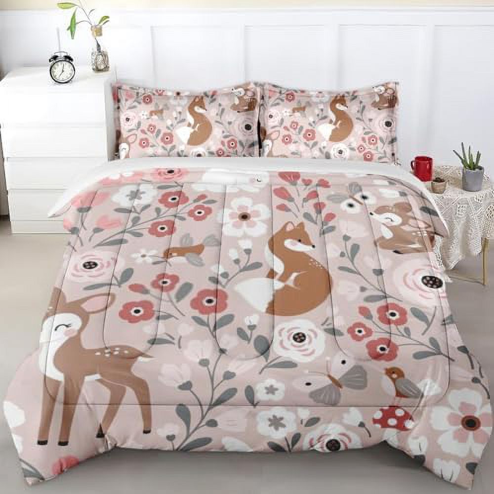Comforter Set Full Size Cute Dog Pets Animal Bedding Set for Kids and