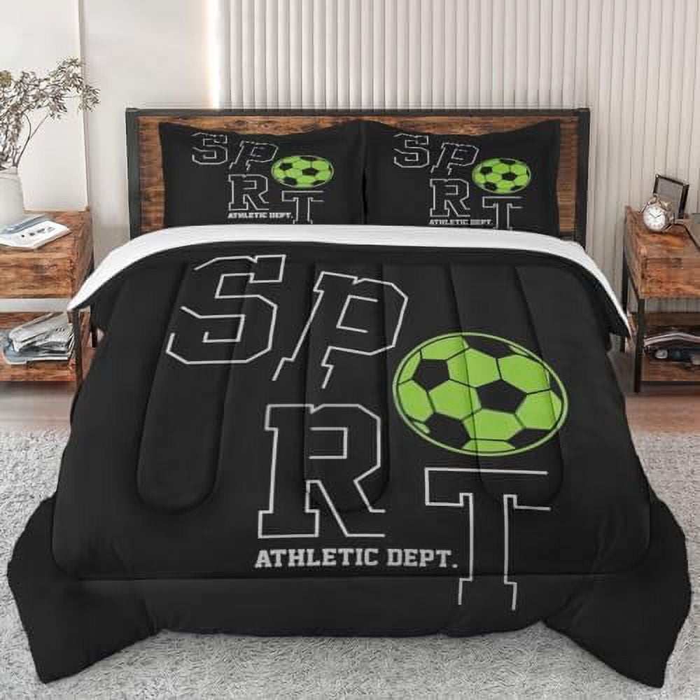 Comforter Set King Size Ball Game Bowling Abstract Soft Bedding Set for Kids and Adults Cartoon