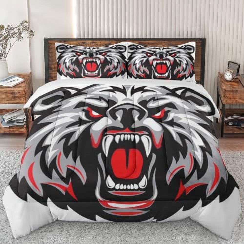 Comforter Set King Size Cute Farm Animal Cow Soft Bedding Set for Kids