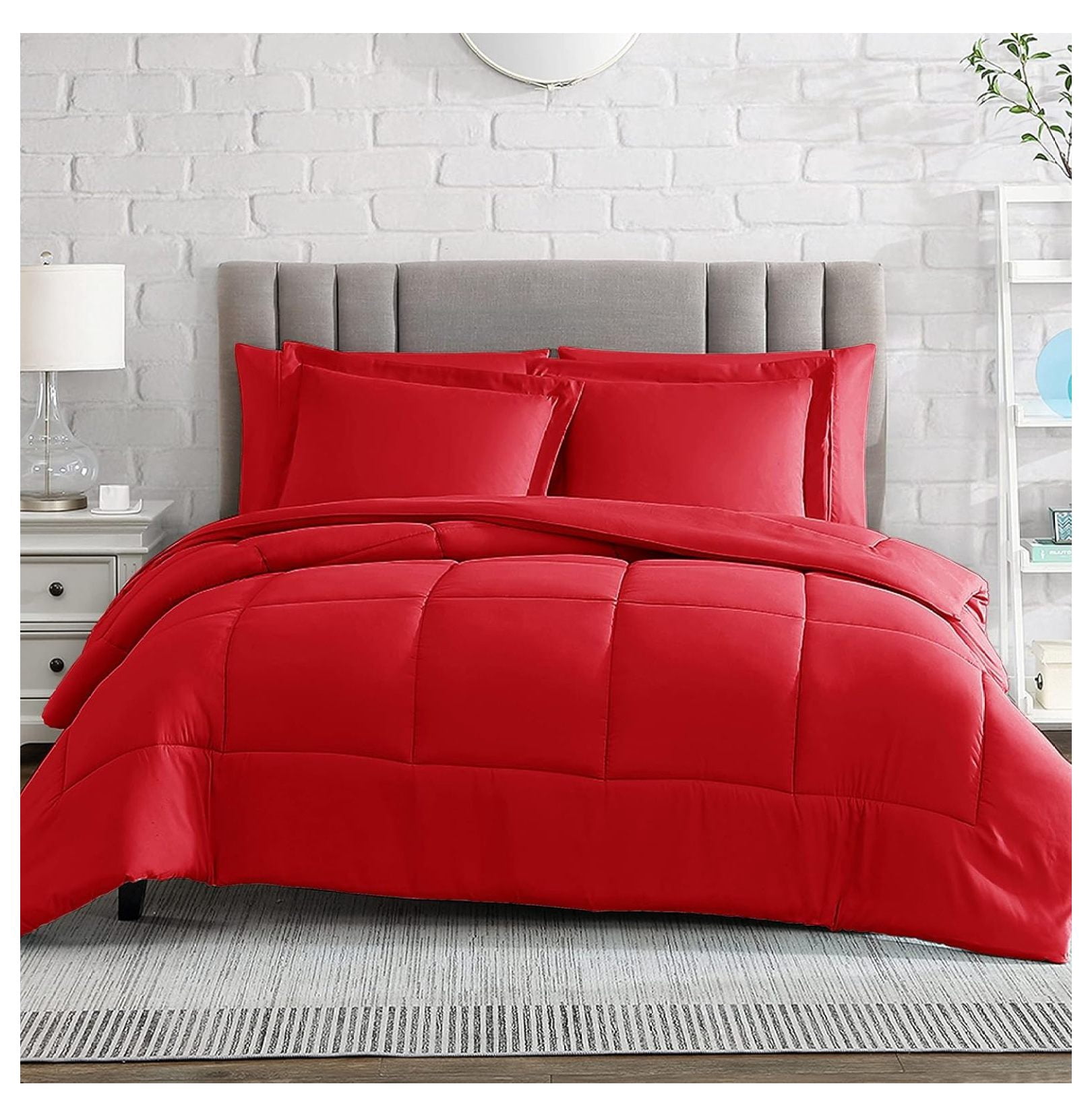 Comforter Set, Medium Weight - Down Alternative - Ultra Soft Microfiber ...