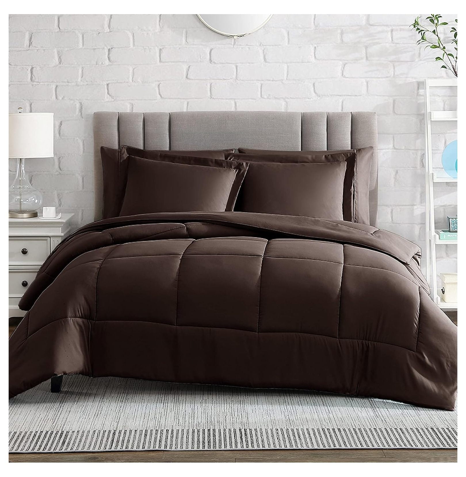 Comforter Set, Medium Weight Down Alternative Ultra Soft Microfiber