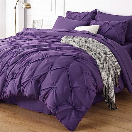 Comforter Set Queen Purple - Queen - 7 Piece