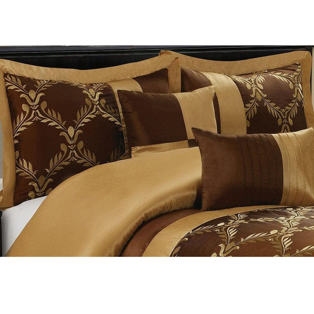 Comforter Set Queen Size, 7Piece Soft Bedding Quilt, Coverlet