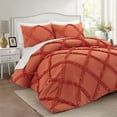 thumbnail image 1 of Comforter Set Queen Size Bedding – 3 Piece Farmhouse Bedding Set Ruffle & Lightweight Comforter and Pillow Case Vintage Bedding for Bedroom as Home Bed set Boho Chic Comforter for Luxury Comfort, 1 of 10