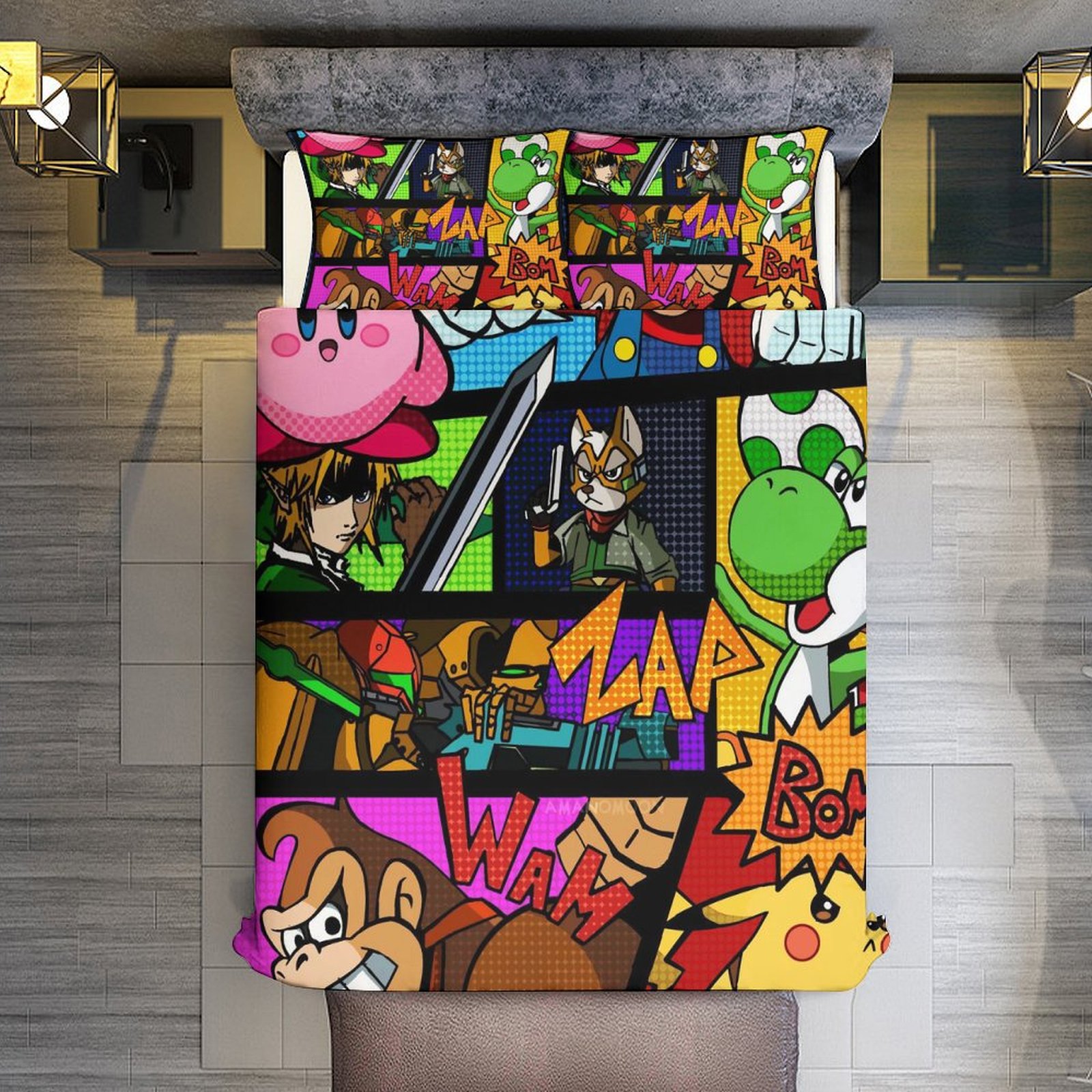 Comforter Set Queen Size,Super Mario Luigi Mario And Yoshi Group3 Set ...