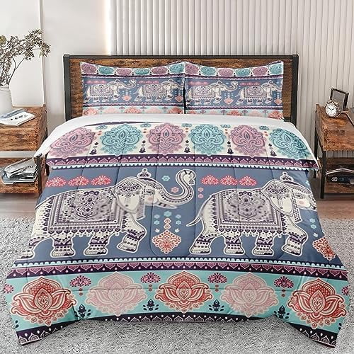 Comforter Set Twin Size Mexican Talavera Ceramic Italian Soft Bedding